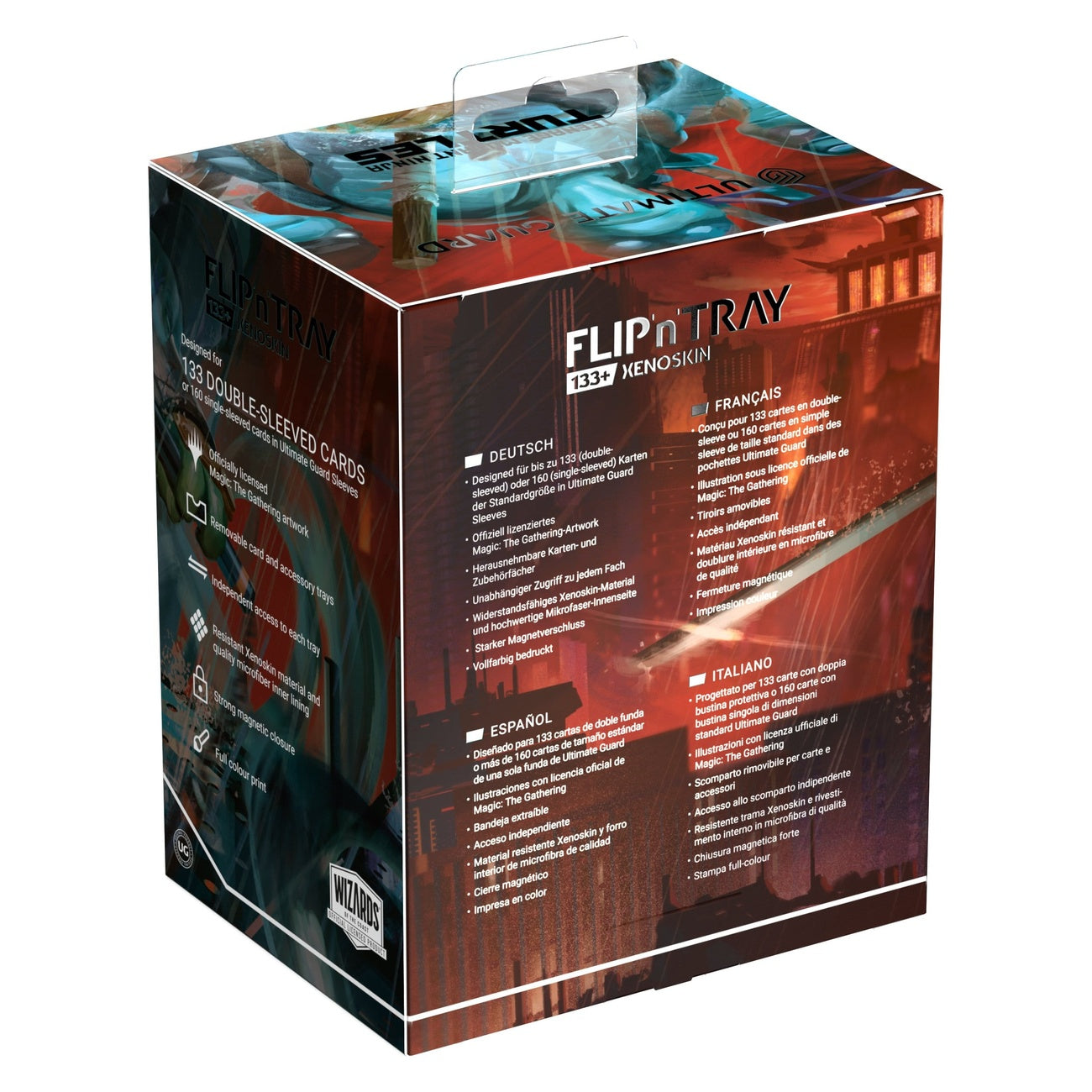 Imagen del producto Ultimate Guard Flip'n'Tray 133+ Xenoskin Magic: The Gathering | Tortugas Ninja - The Last Ronin