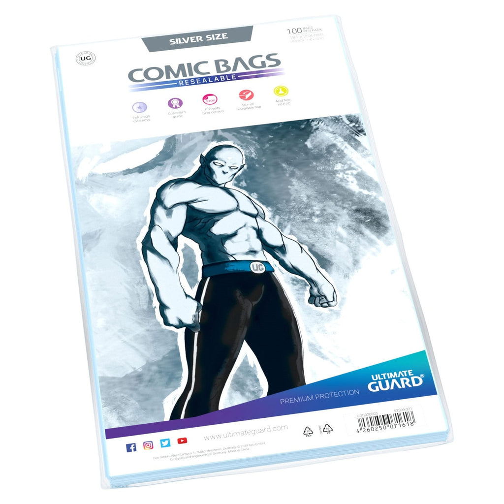 Imagen del producto Ultimate Guard Comic Bags resellables (100) - Silver Size