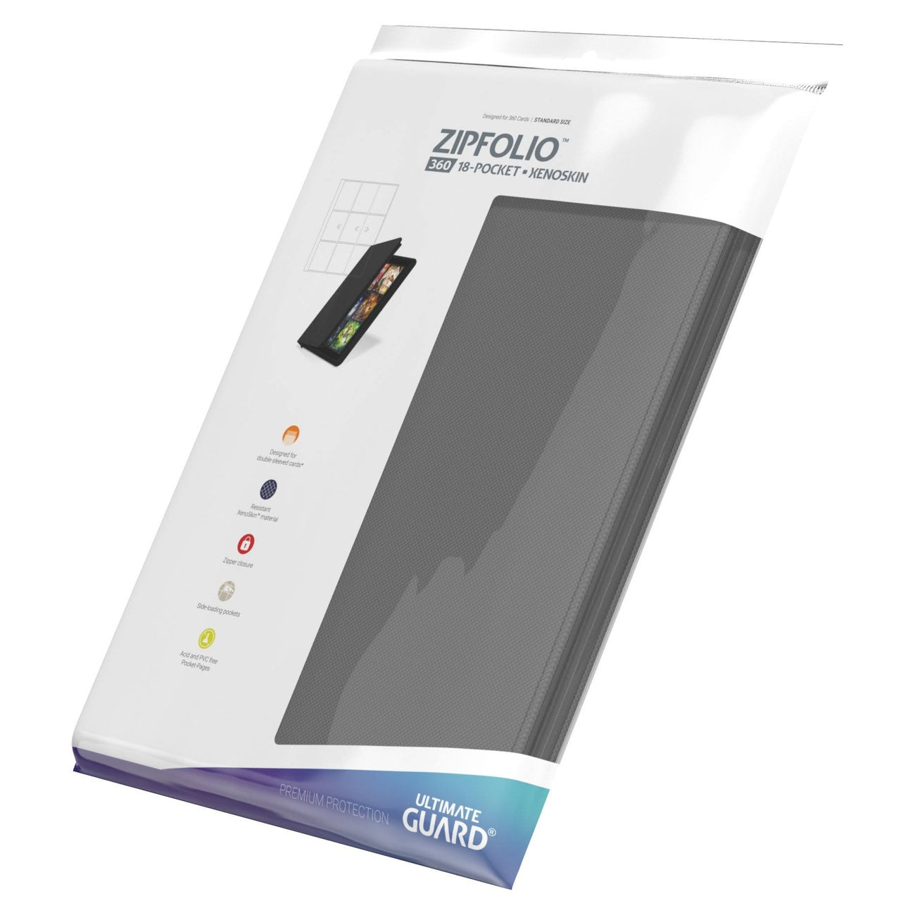 Product image Ultimate Guard Zipfolio 360 18-Pocket Xenoskin - Grey