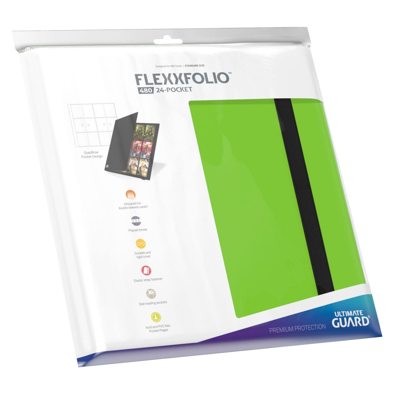 Imagen del producto Ultimate Guard Flexxfolio 480 de 24 bolsillos - Verde claro