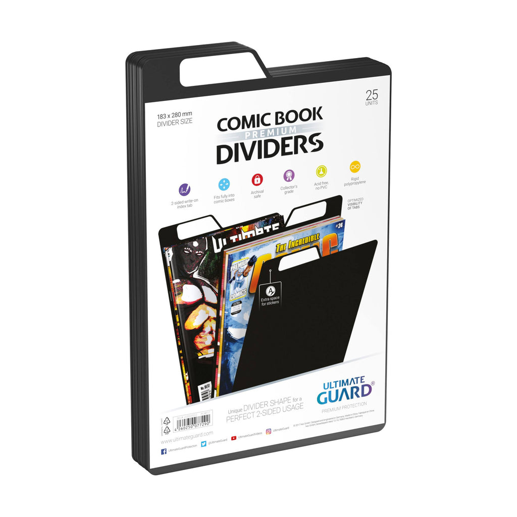 Imagen del producto Ultimate Guard Separadores para Cómics (25) - Negro