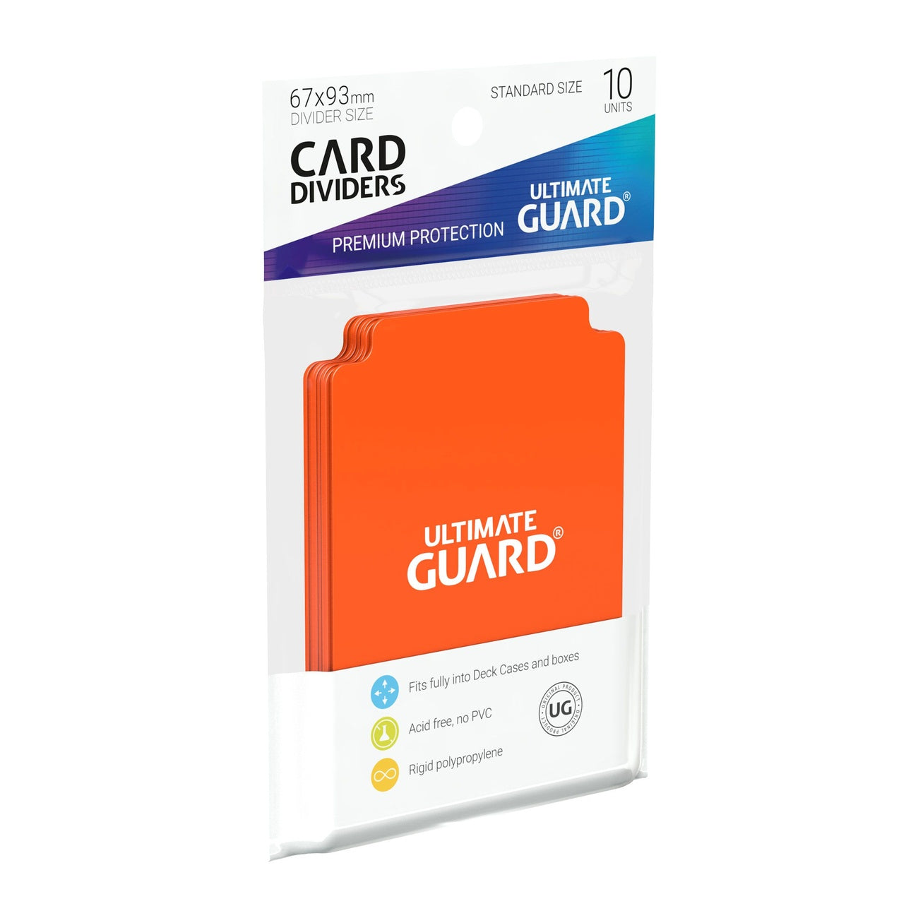 Imagen del producto Ultimate Guard Separadores de cartas tamaño estándar (10) - Naranja