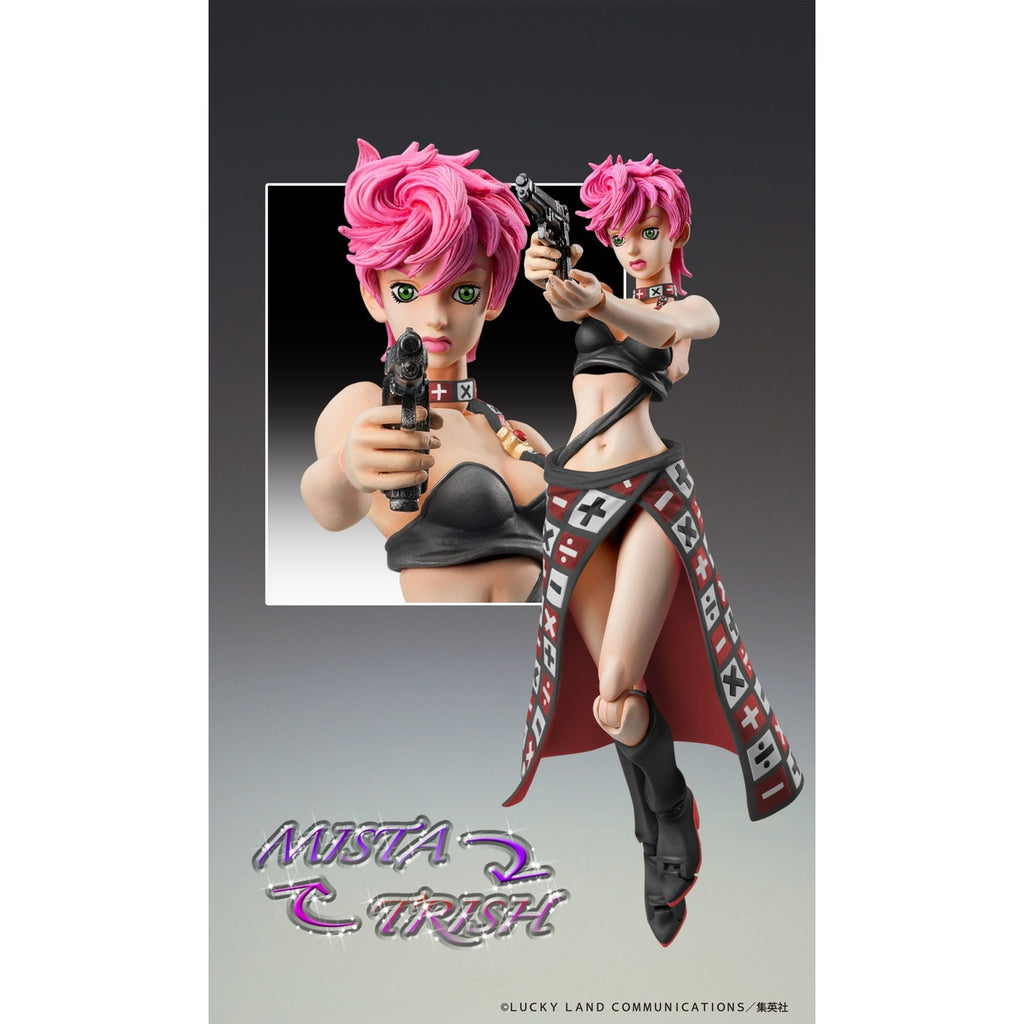 Imagen del producto JoJo's Bizarre Adventure Parte 5 Super Action Figura de acción Trish Una Black Ver. 15 cm