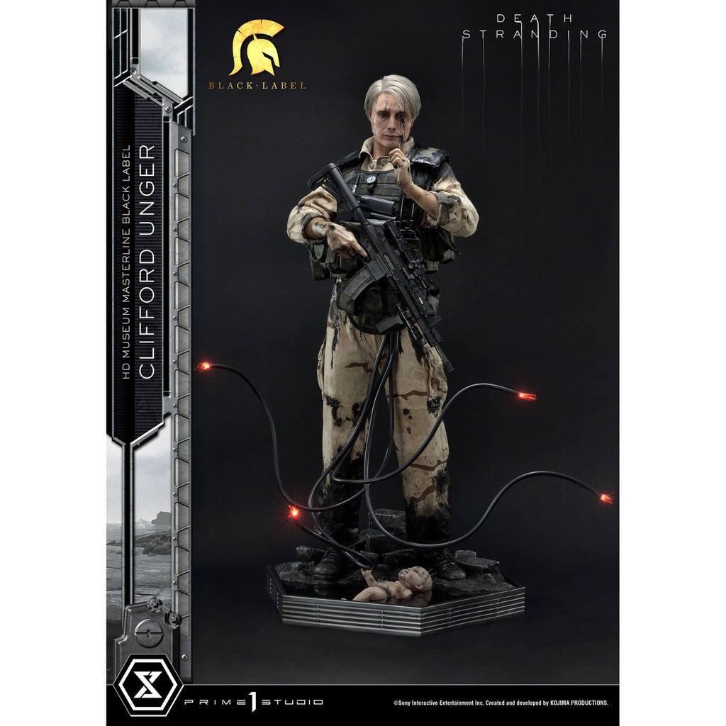 Imagen del producto Death Stranding Figura 1/2 Clifford Unger Black Label 103 cm