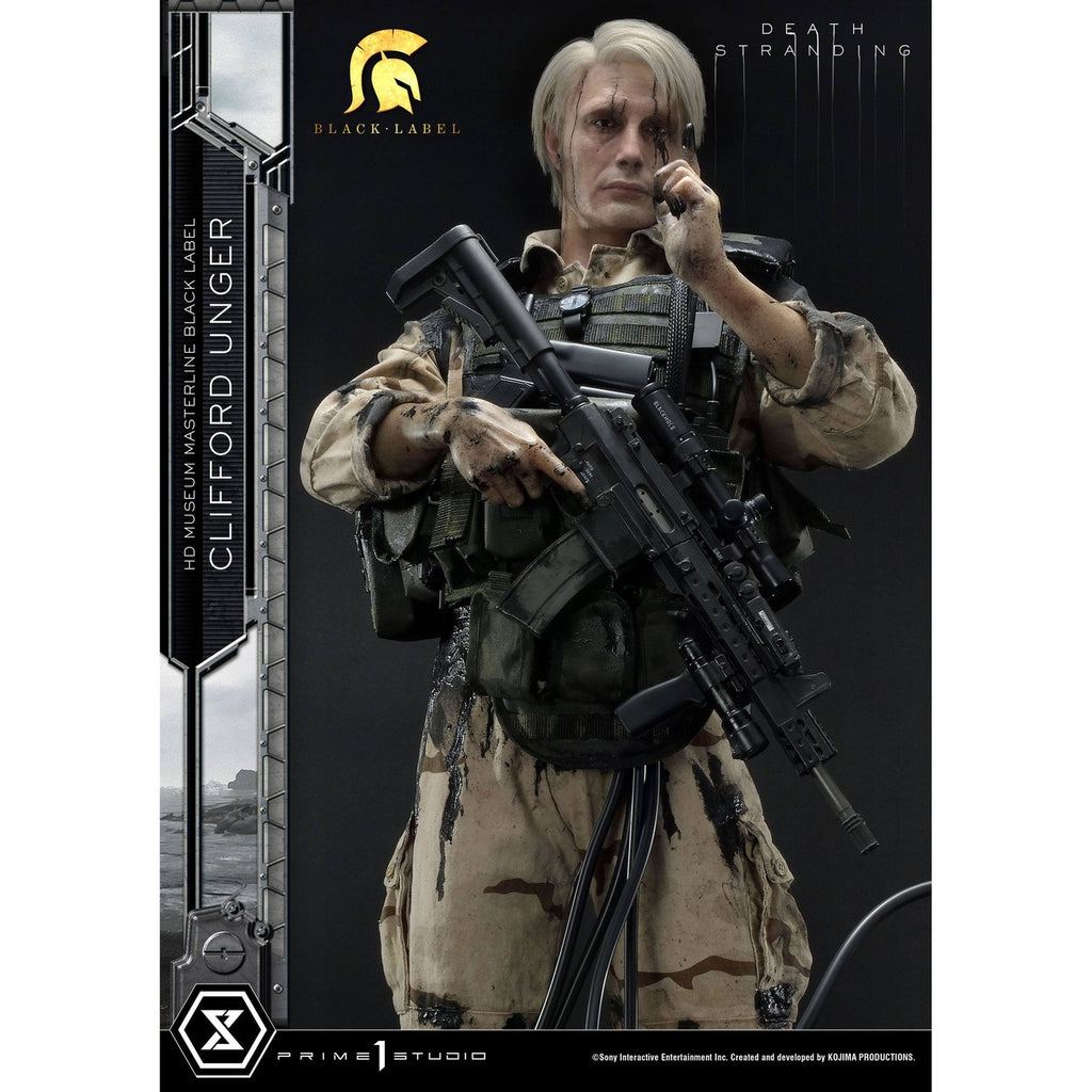 Imagen del producto Death Stranding Figura 1/2 Clifford Unger Black Label 103 cm