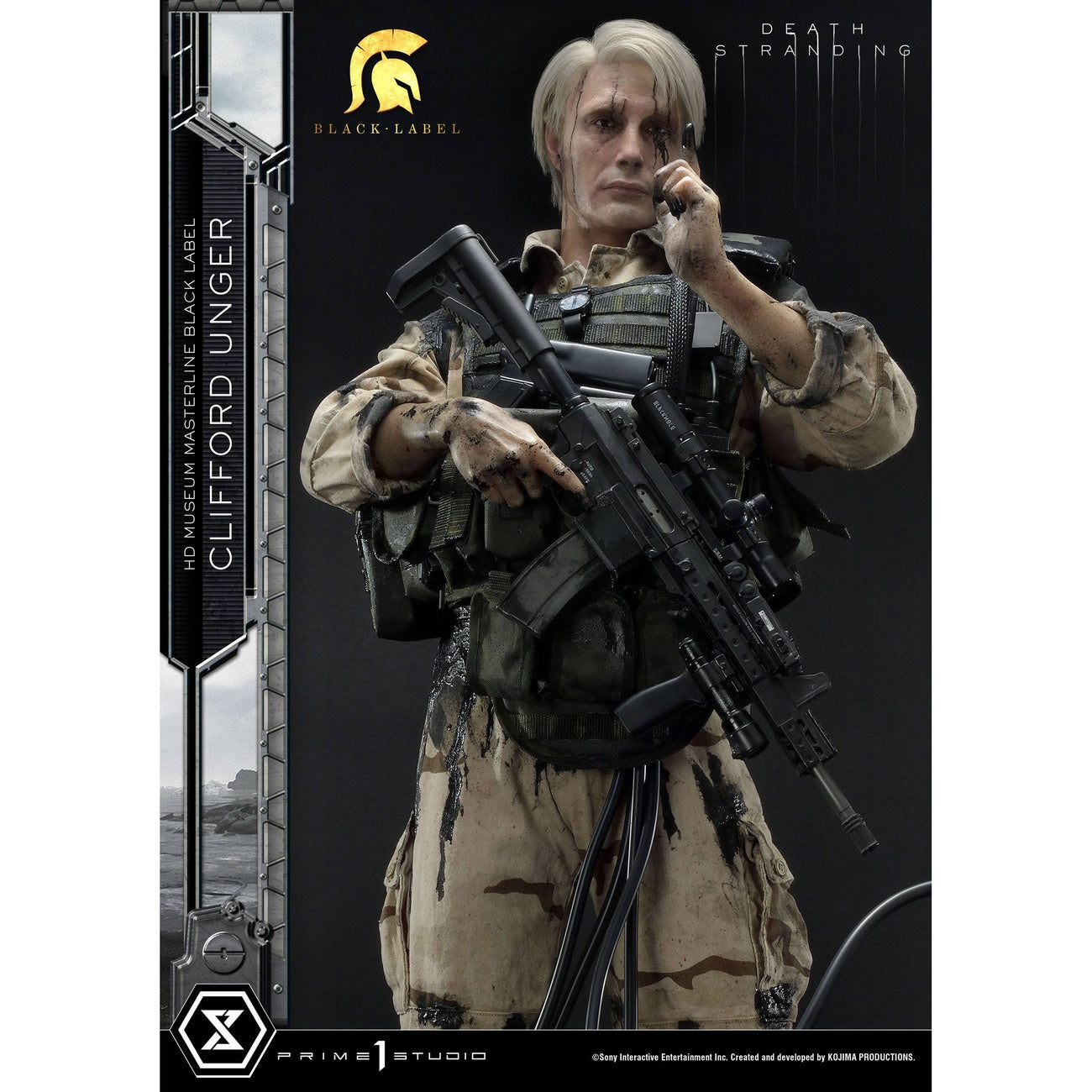 Imagen del producto Death Stranding Figura 1/2 Clifford Unger Black Label 103 cm