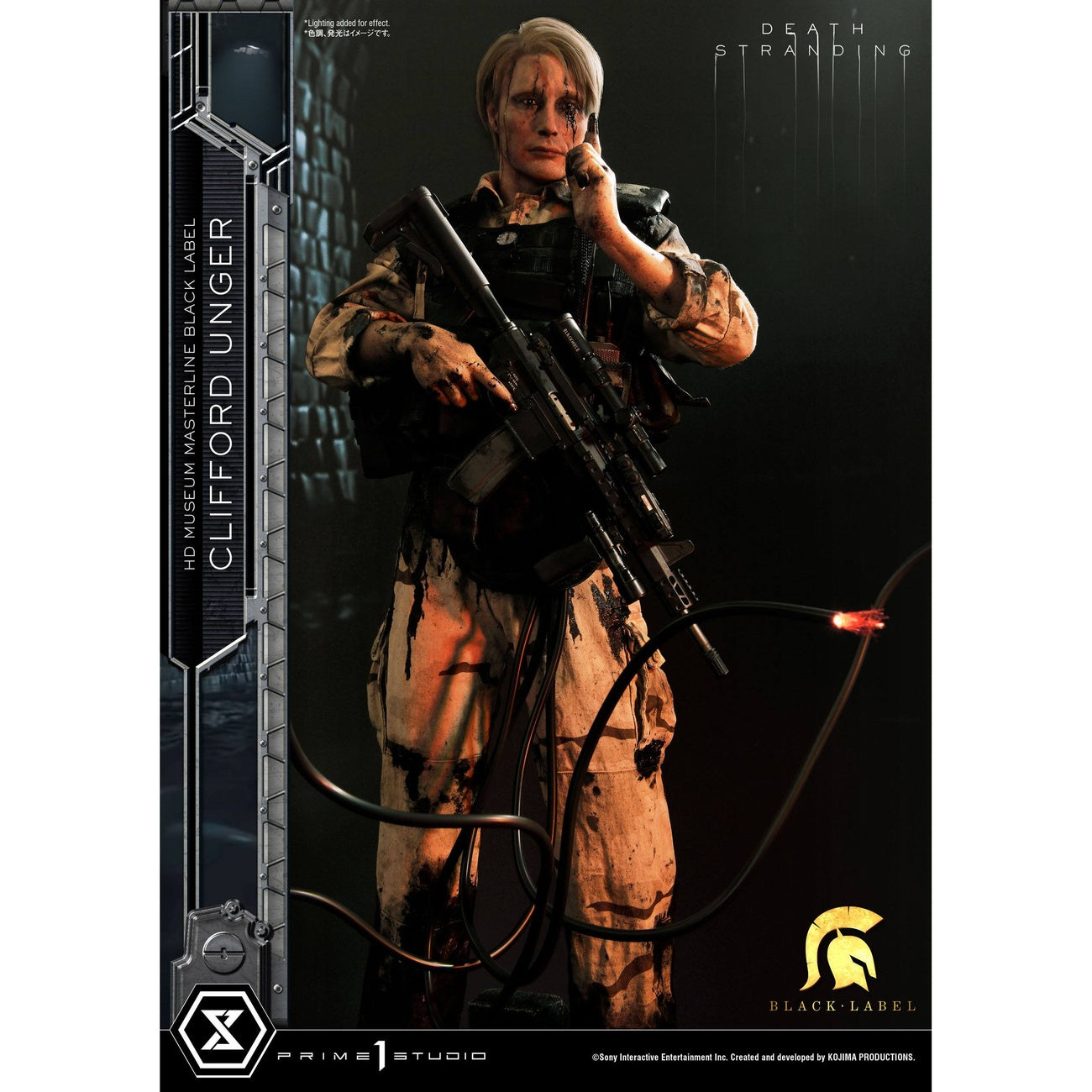 Imagen del producto Death Stranding Figura 1/2 Clifford Unger Black Label 103 cm