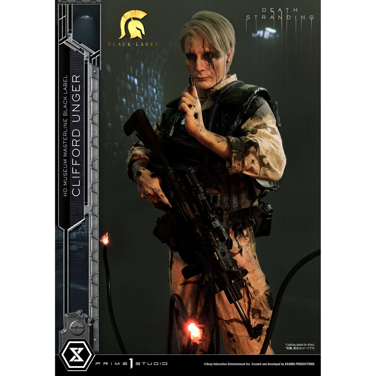 Imagen del producto Death Stranding Figura 1/2 Clifford Unger Black Label 103 cm