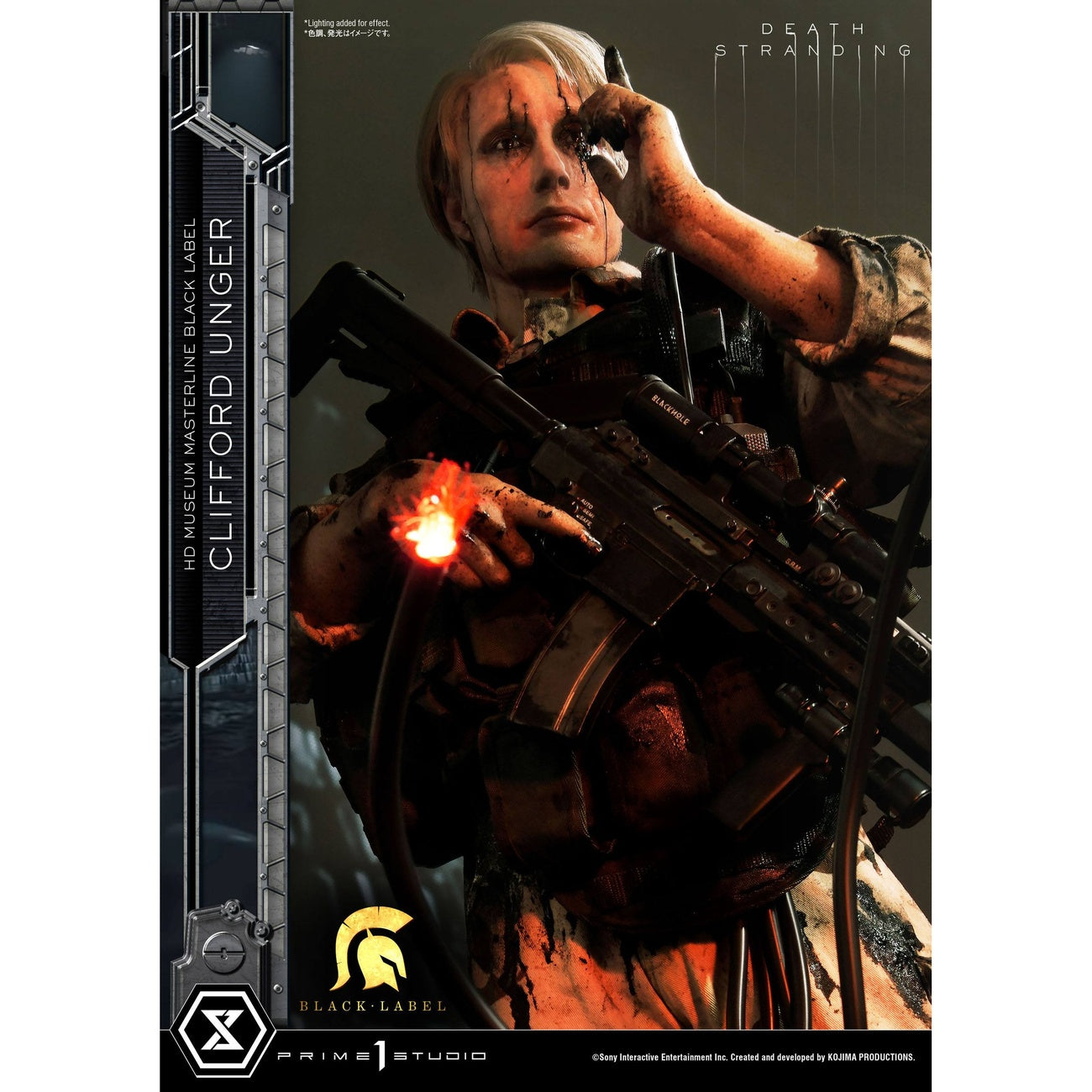 Imagen del producto Death Stranding Figura 1/2 Clifford Unger Black Label 103 cm