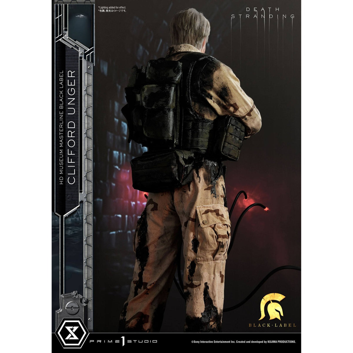 Imagen del producto Death Stranding Figura 1/2 Clifford Unger Black Label 103 cm