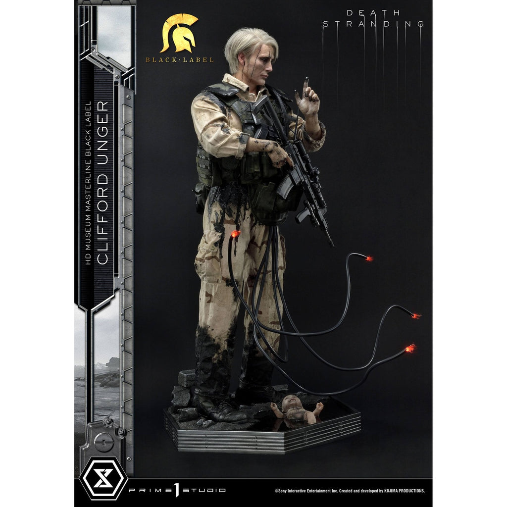 Imagen del producto Death Stranding Figura 1/2 Clifford Unger Black Label 103 cm