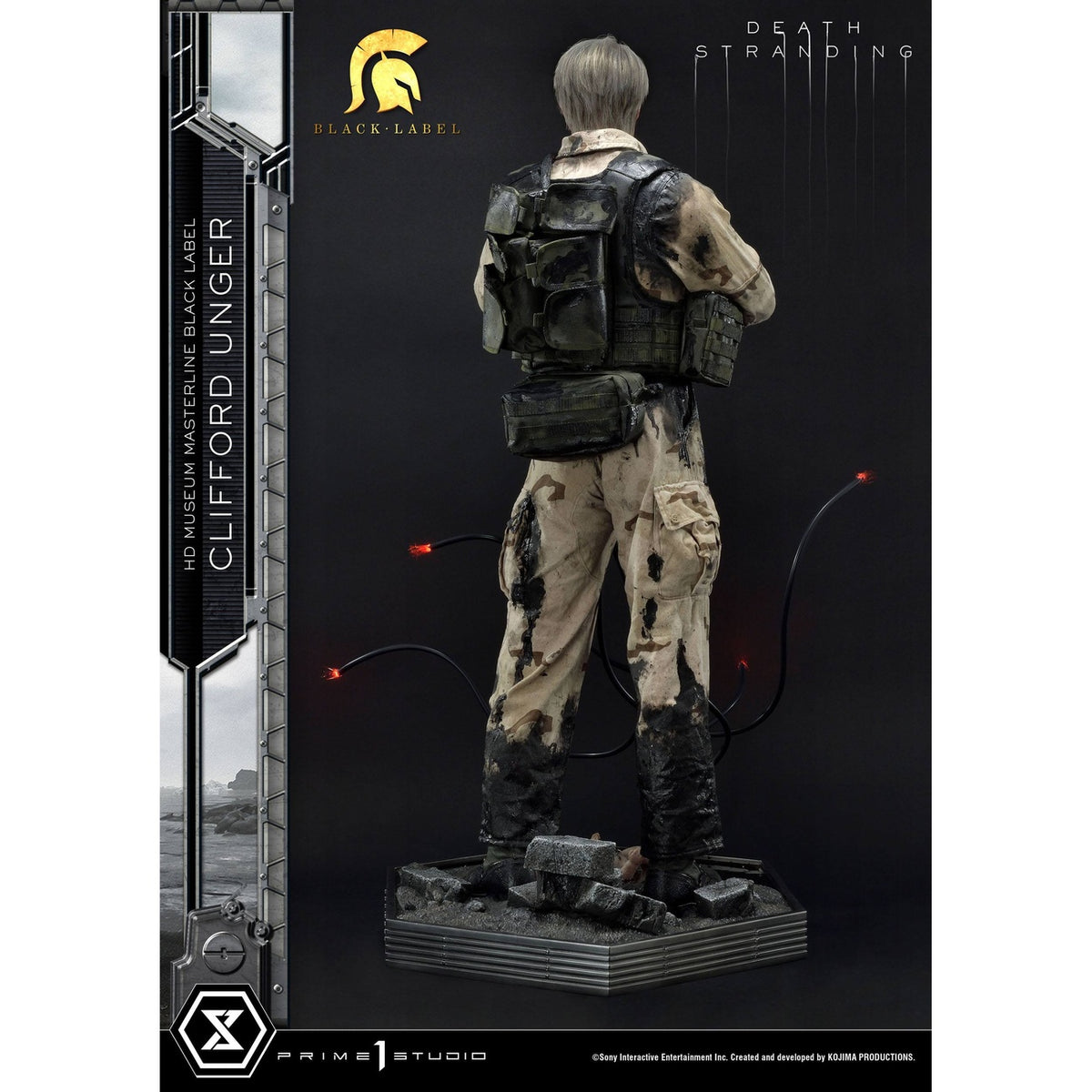 Imagen del producto Death Stranding Figura 1/2 Clifford Unger Black Label 103 cm