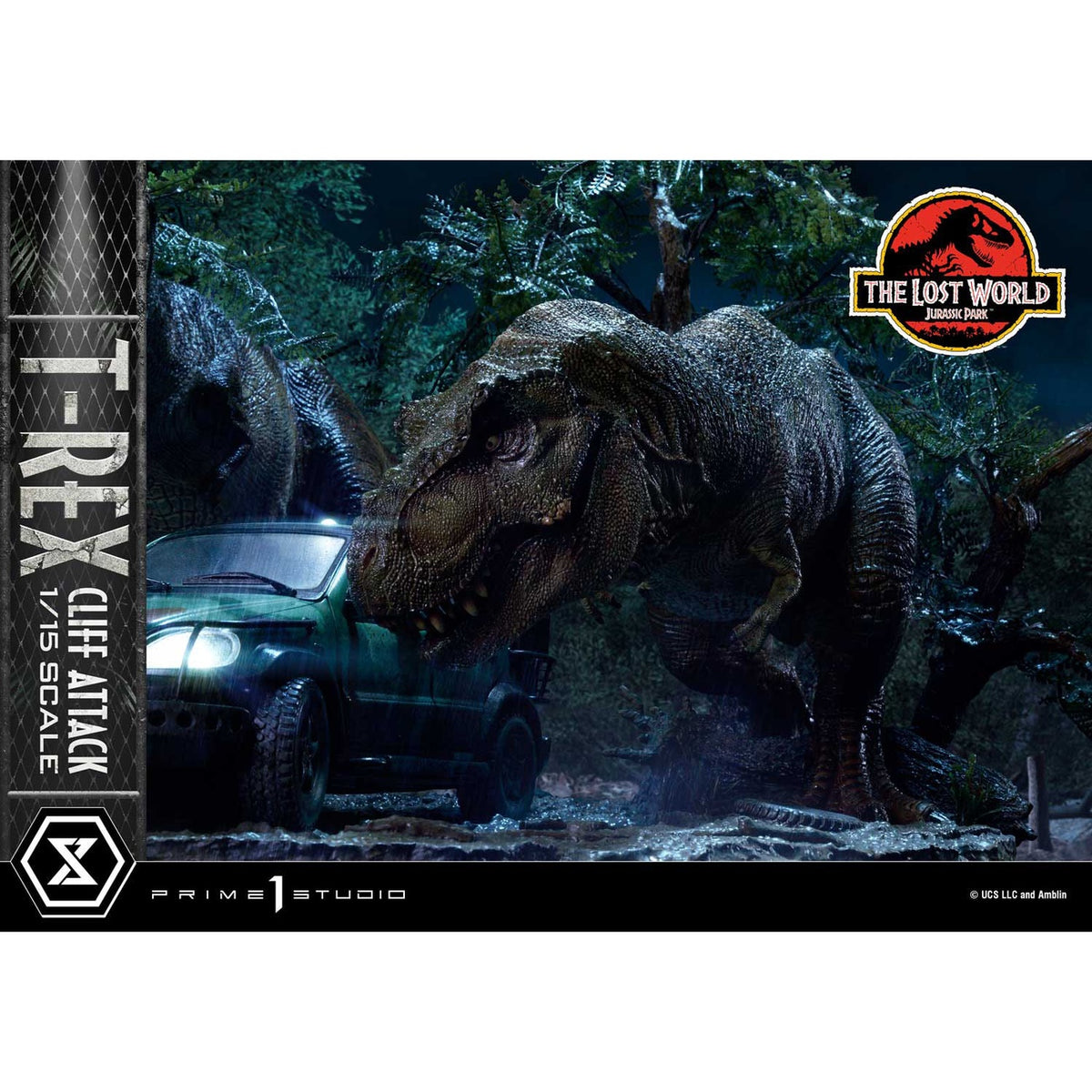 Product image Jurassic World: The Lost World Statue 1/15 T-Rex Cliff Attack 53 cm