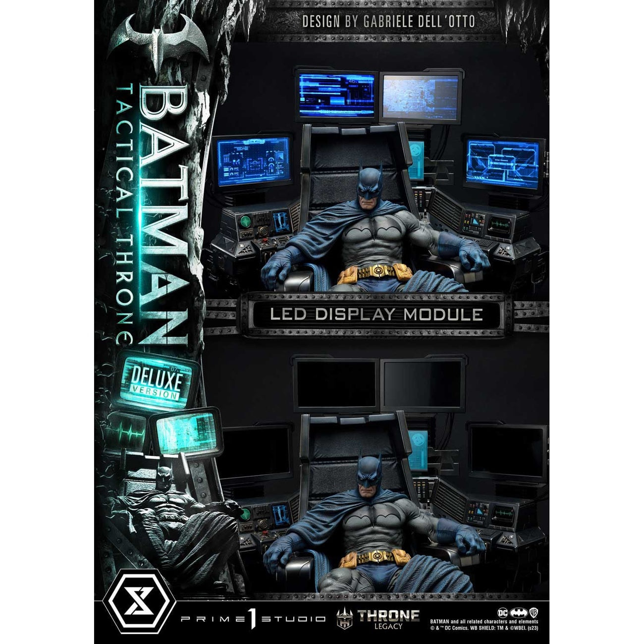 Imagen del producto DC Comics Throne Legacy Collection Estatua 1/3 Batman Tactical Throne Deluxe Bonus Version 57 cm