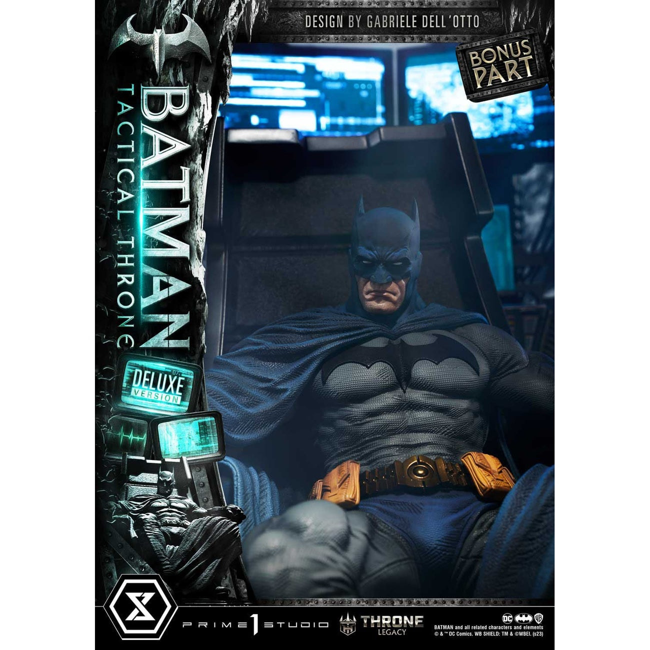 Imagen del producto DC Comics Throne Legacy Collection Estatua 1/3 Batman Tactical Throne Deluxe Bonus Version 57 cm