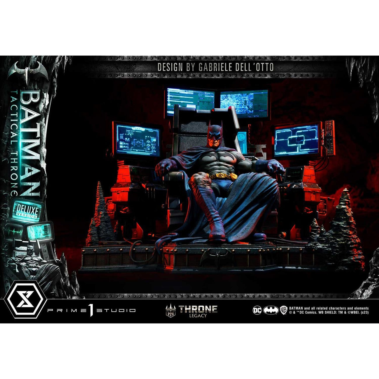 Imagen del producto DC Comics Throne Legacy Collection Estatua 1/3 Batman Tactical Throne Deluxe Bonus Version 57 cm