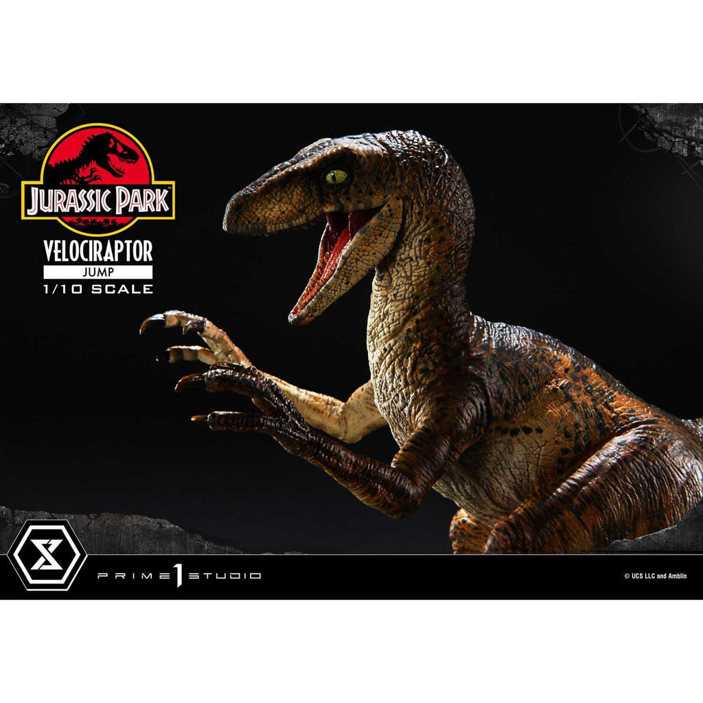 Imagen del producto Jurassic Park Prime Collectibles Statue 1/10 Velociraptor Jump 21 cm