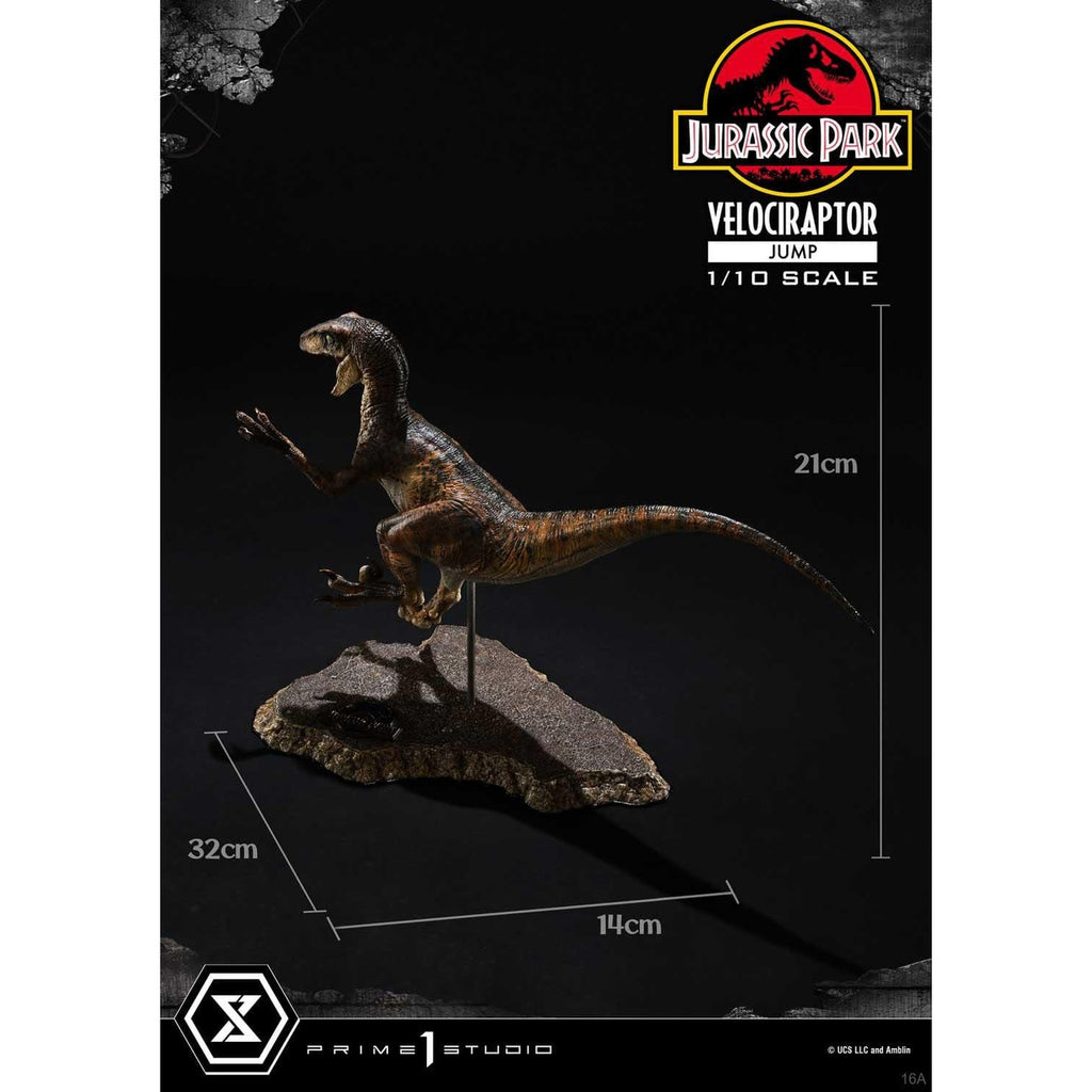 Imagen del producto Jurassic Park Prime Collectibles Statue 1/10 Velociraptor Jump 21 cm