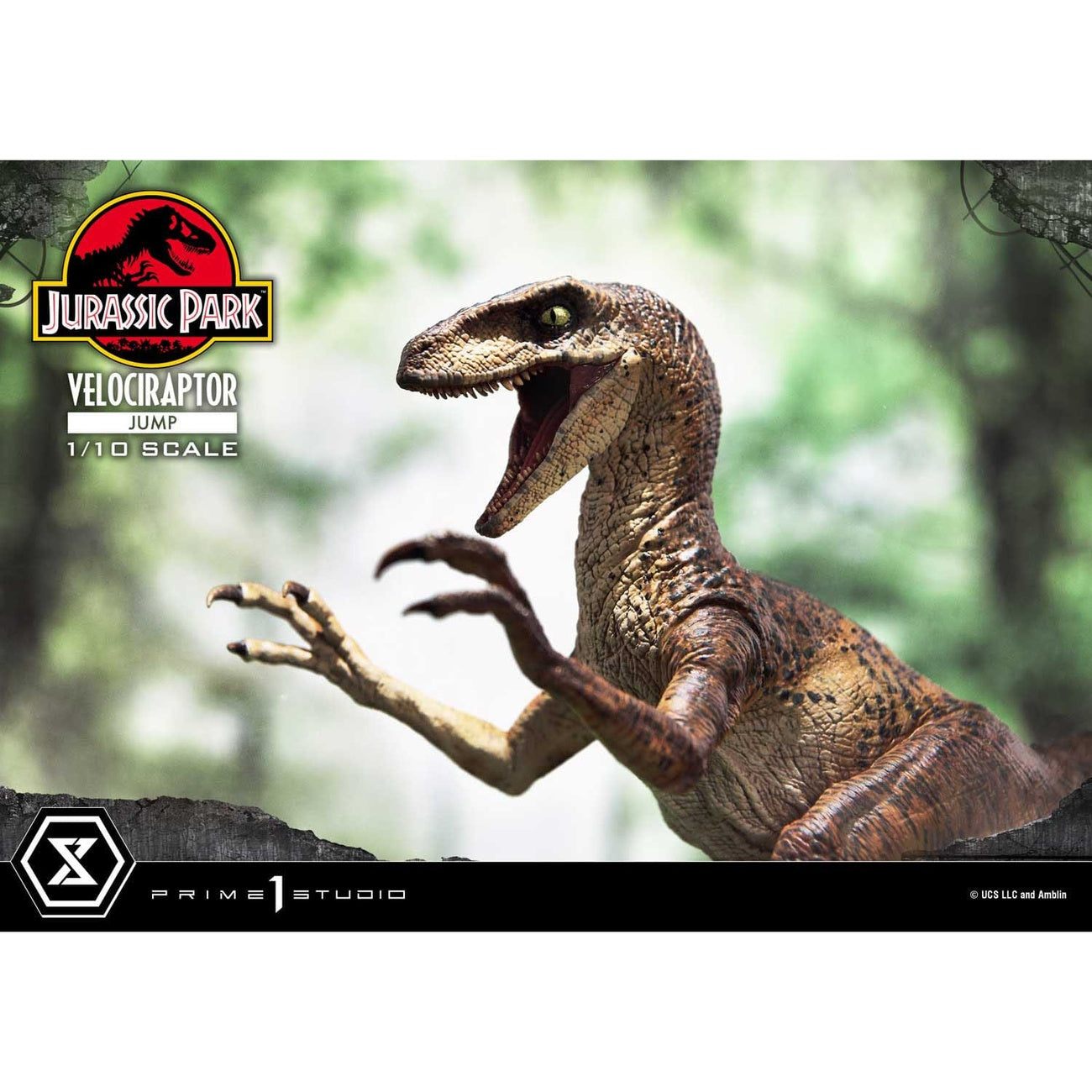 Imagen del producto Jurassic Park Prime Collectibles Statue 1/10 Velociraptor Jump 21 cm