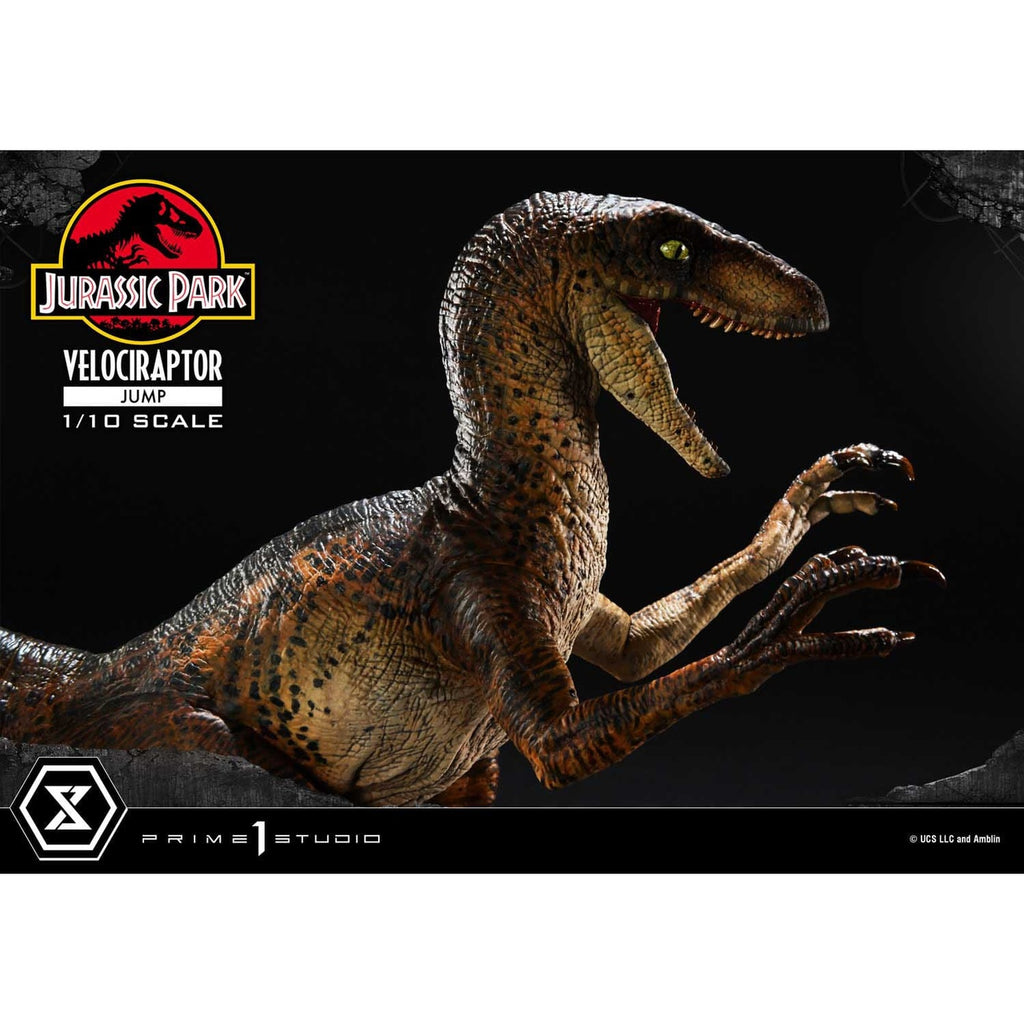 Imagen del producto Jurassic Park Prime Collectibles Statue 1/10 Velociraptor Jump 21 cm