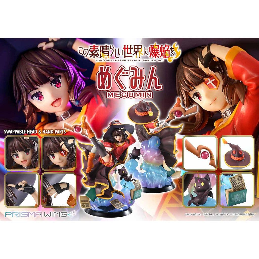 Imagen del producto Konosuba: An Explosion on This Wonderful World! Estatua PVC Prisma Wing 1/7 Megumin 23 cm