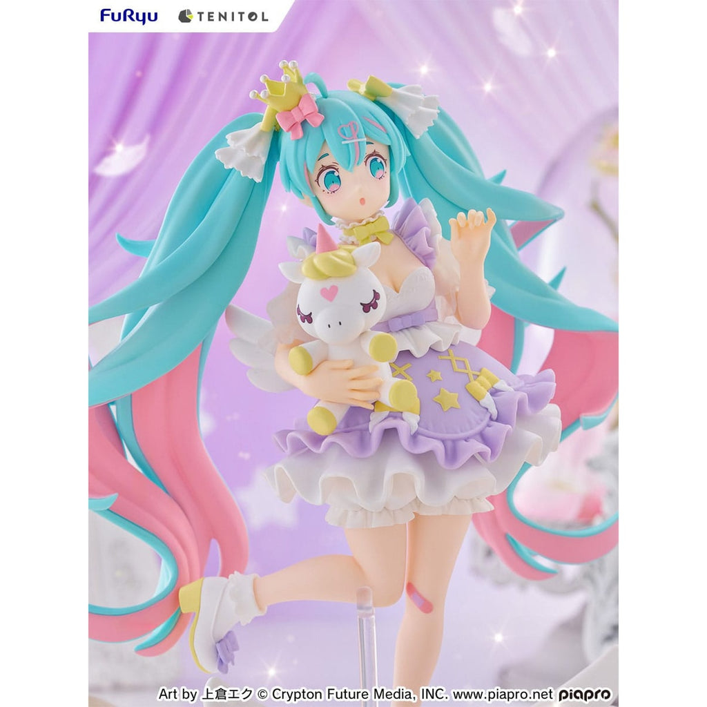 Imagen del producto Estatua PVC Hatsune Miku Tenitol Hatsune Miku Yumekawa Princess Versión Lavender 21 cm