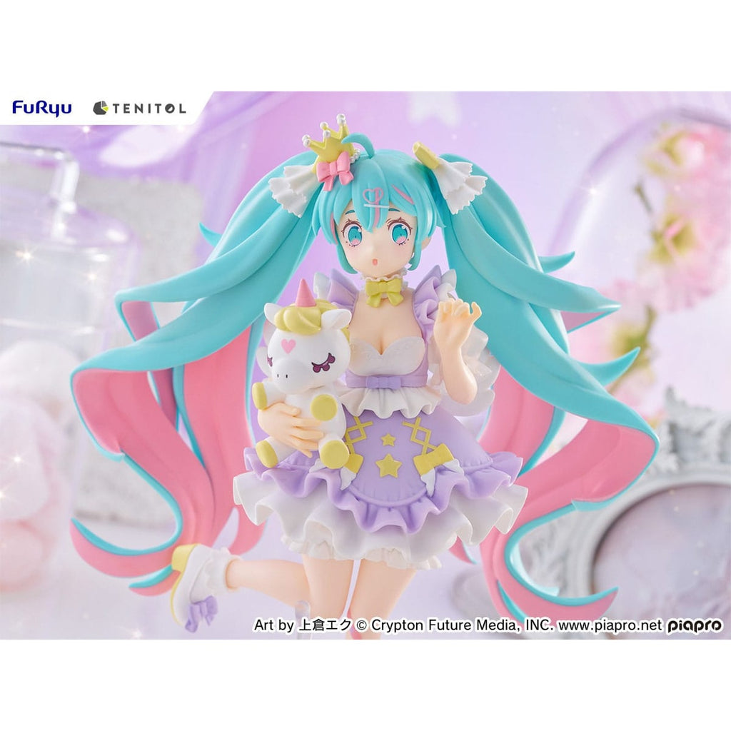 Imagen del producto Estatua PVC Hatsune Miku Tenitol Hatsune Miku Yumekawa Princess Versión Lavender 21 cm