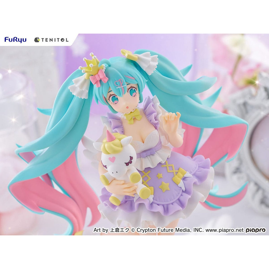 Imagen del producto Estatua PVC Hatsune Miku Tenitol Hatsune Miku Yumekawa Princess Versión Lavender 21 cm