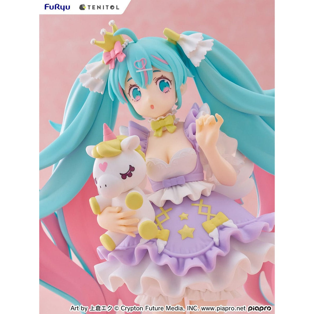 Imagen del producto Estatua PVC Hatsune Miku Tenitol Hatsune Miku Yumekawa Princess Versión Lavender 21 cm