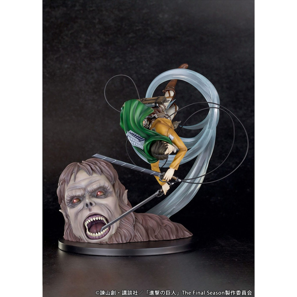Imagen del producto Attack on Titan Figura PVC 1/7 Levi vs Titán Bestia Ver. 28 cm