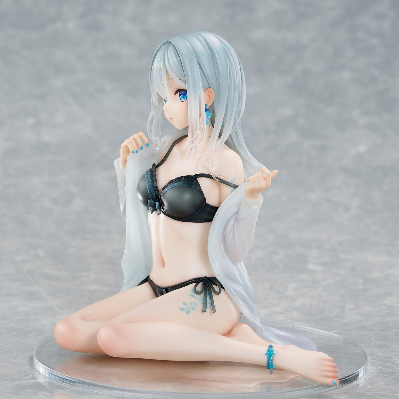 Imagen del producto Personaje original Estatua PVC 1/7 Silver-Haired Girl Sky Blue Morning Special Outfit Ver. por ilustración de Fuumi 16 cm