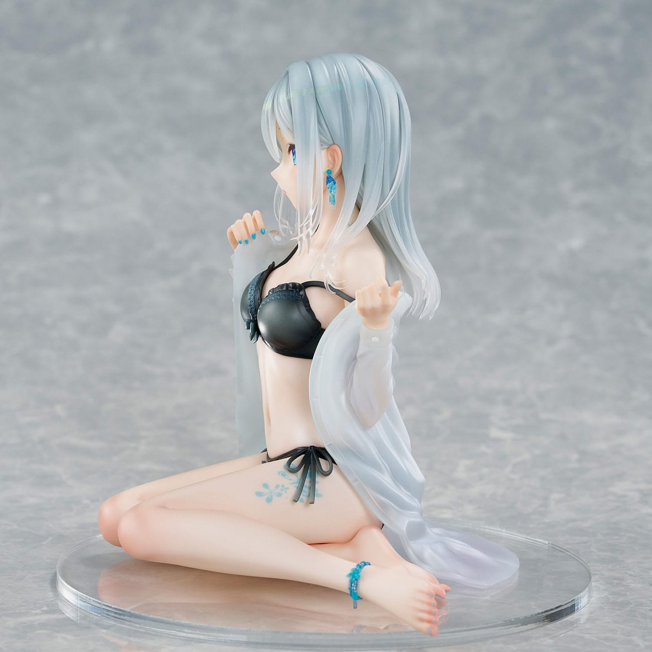 Imagen del producto Personaje original Estatua PVC 1/7 Silver-Haired Girl Sky Blue Morning Special Outfit Ver. por ilustración de Fuumi 16 cm