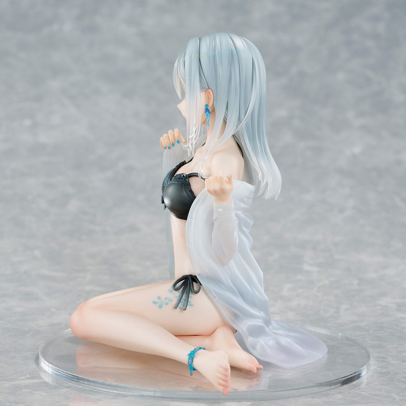 Imagen del producto Personaje original Estatua PVC 1/7 Silver-Haired Girl Sky Blue Morning Special Outfit Ver. por ilustración de Fuumi 16 cm