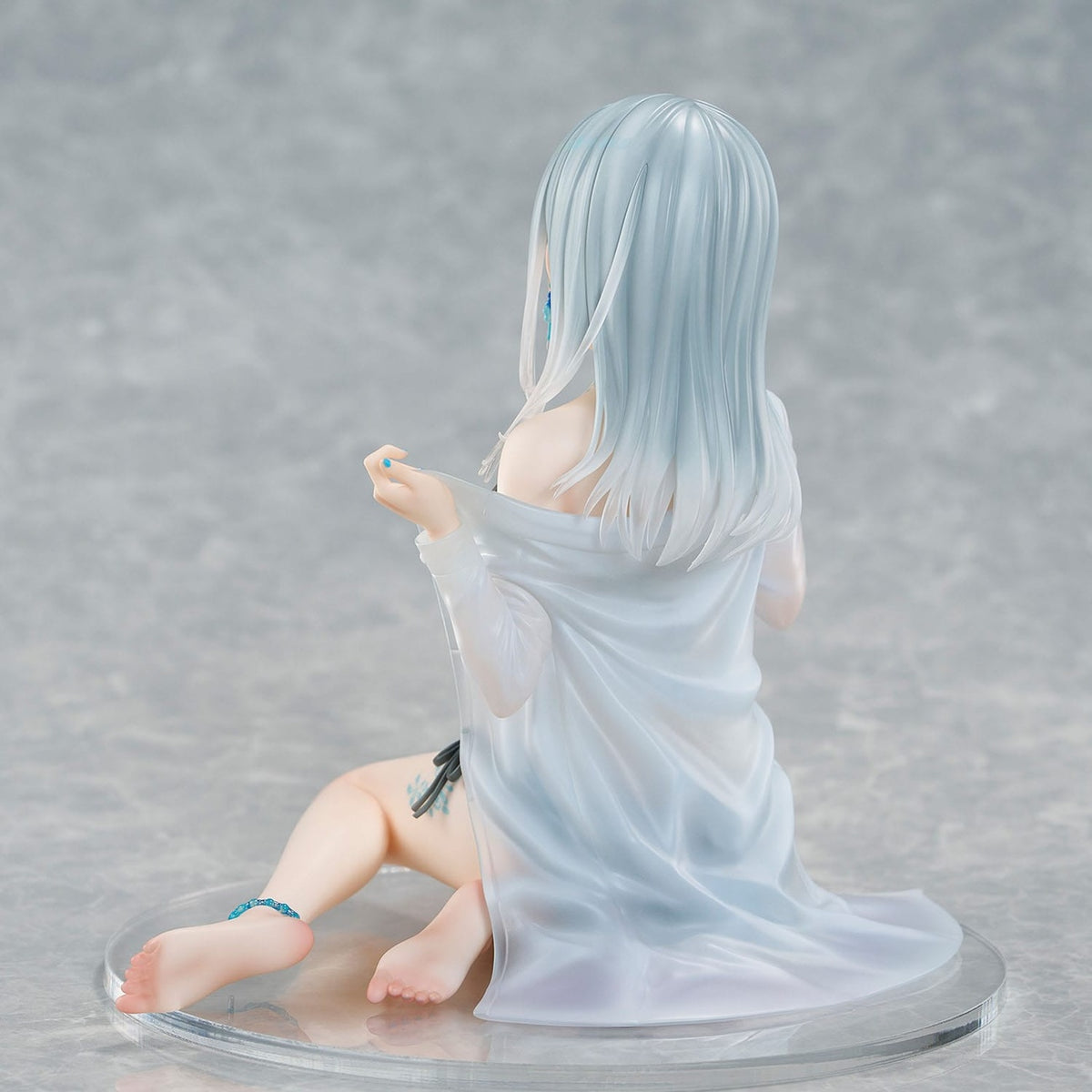Imagen del producto Personaje original Estatua PVC 1/7 Silver-Haired Girl Sky Blue Morning Special Outfit Ver. por ilustración de Fuumi 16 cm