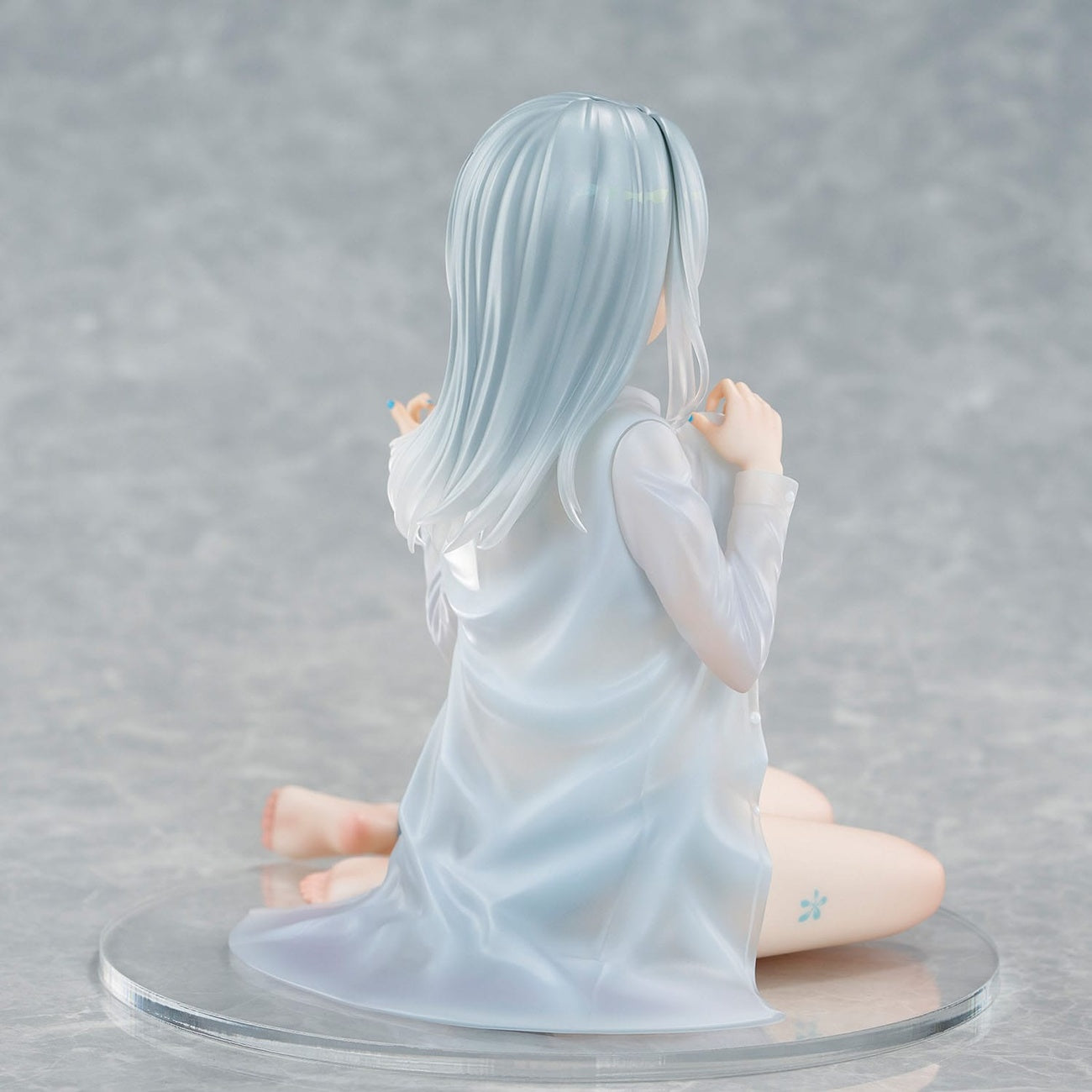 Imagen del producto Personaje original Estatua PVC 1/7 Silver-Haired Girl Sky Blue Morning Special Outfit Ver. por ilustración de Fuumi 16 cm