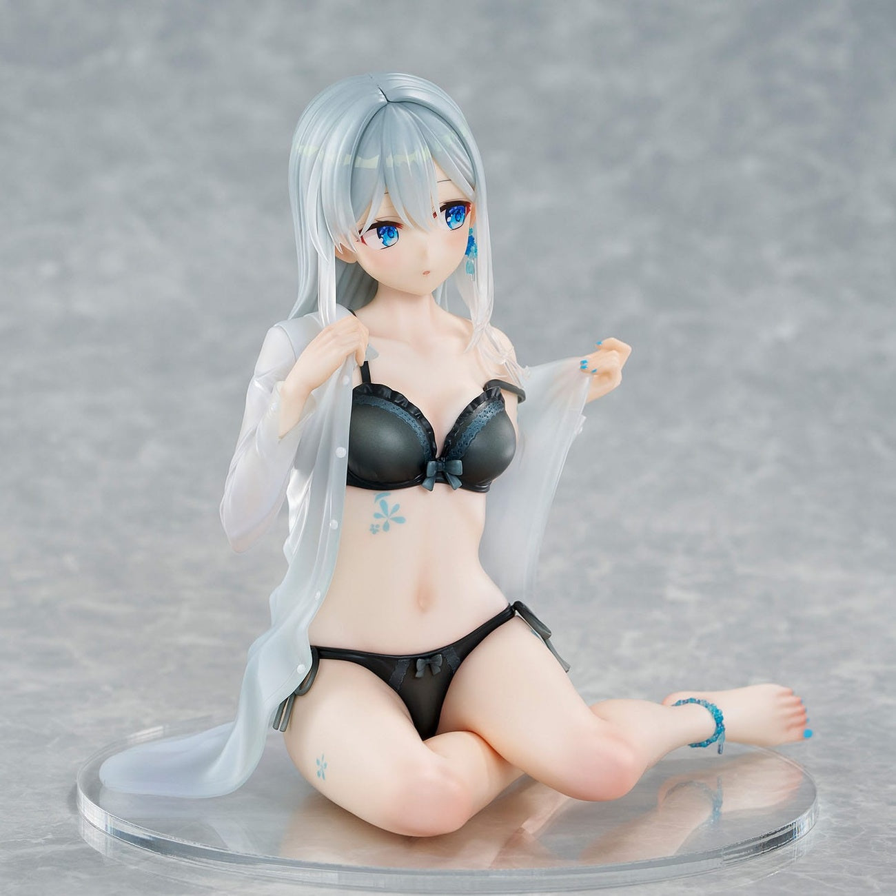Imagen del producto Personaje original Estatua PVC 1/7 Silver-Haired Girl Sky Blue Morning Special Outfit Ver. por ilustración de Fuumi 16 cm