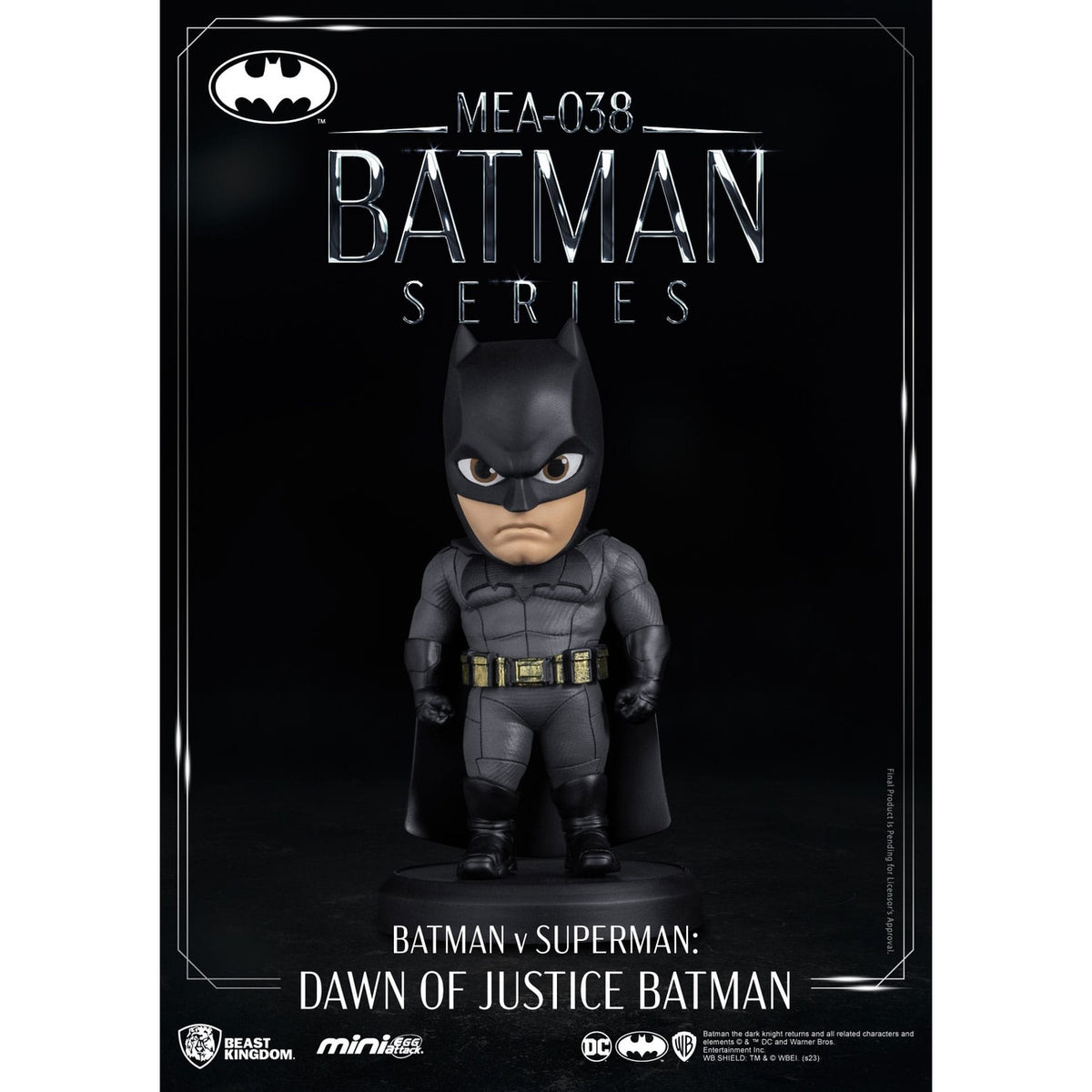Imagen del producto DC Comics Figura Mini Egg Attack Batman v Superman: El amanecer de la justicia Batman 8 cm
