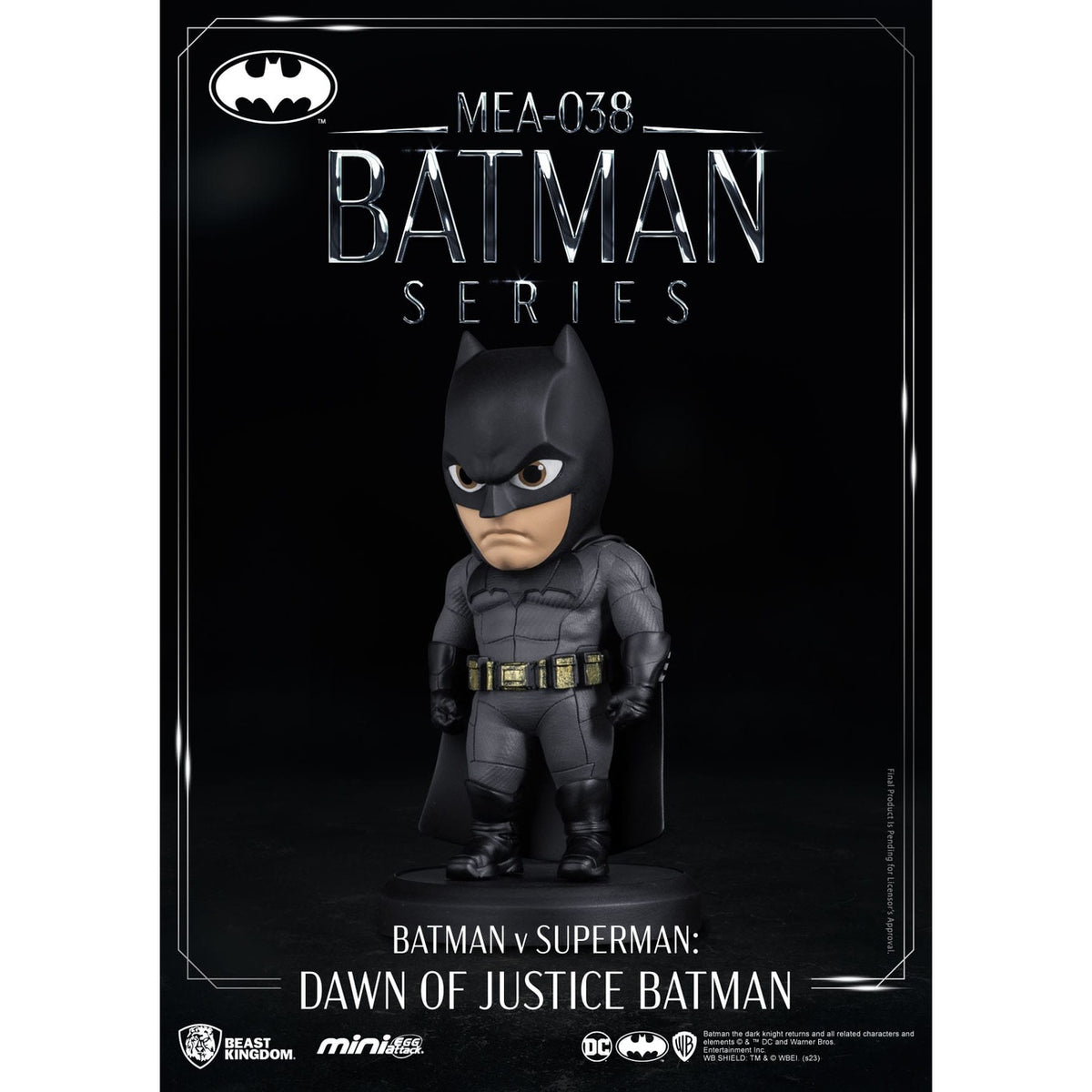 Imagen del producto DC Comics Figura Mini Egg Attack Batman v Superman: El amanecer de la justicia Batman 8 cm