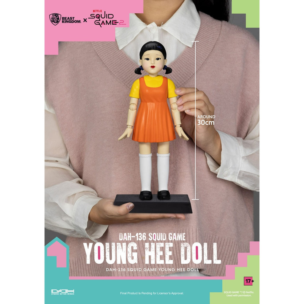 Product image Squid Game action figure with sound Young Hee Doll 30 cm
