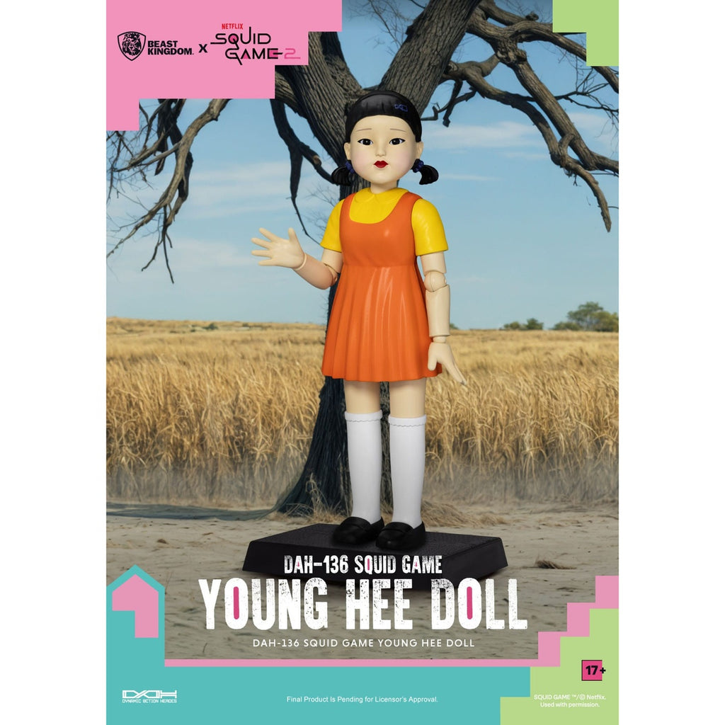 Product image Squid Game action figure with sound Young Hee Doll 30 cm