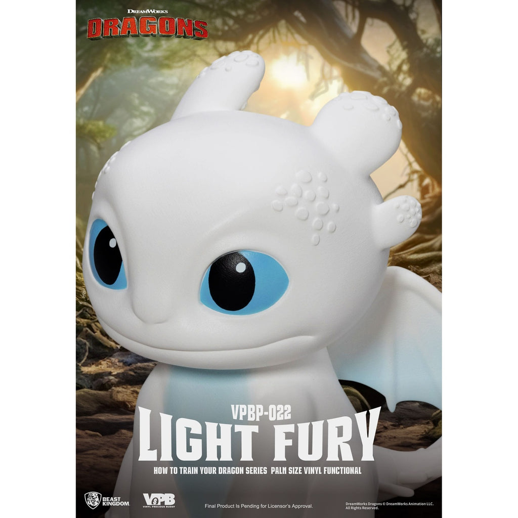 Imagen del producto Cómo entrenar a tu dragón Hucha Piggy de vinilo Light Fury 12 cm