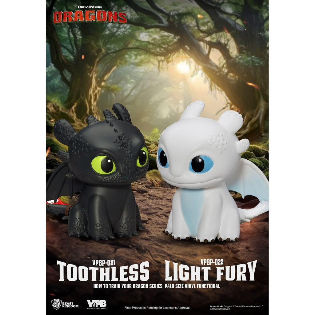 Imagen del producto Cómo entrenar a tu dragón Hucha Piggy de vinilo Light Fury 12 cm