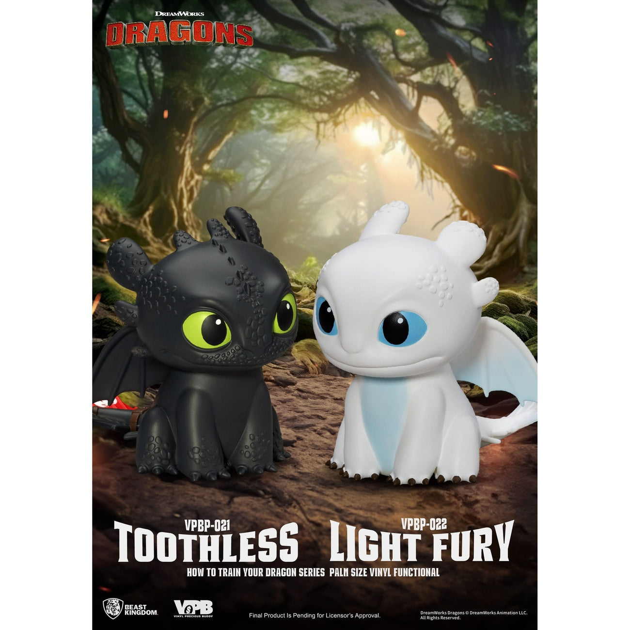 Imagen del producto Cómo entrenar a tu dragón Hucha Piggy de vinilo Light Fury 12 cm