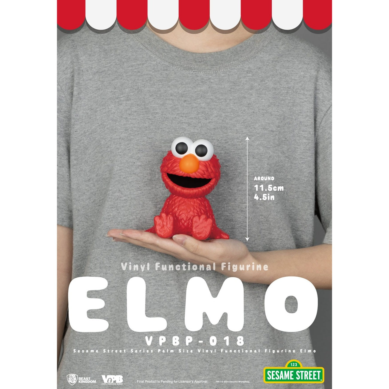 Imagen del producto Sesame Street hucha de vinilo Elmo 12 cm