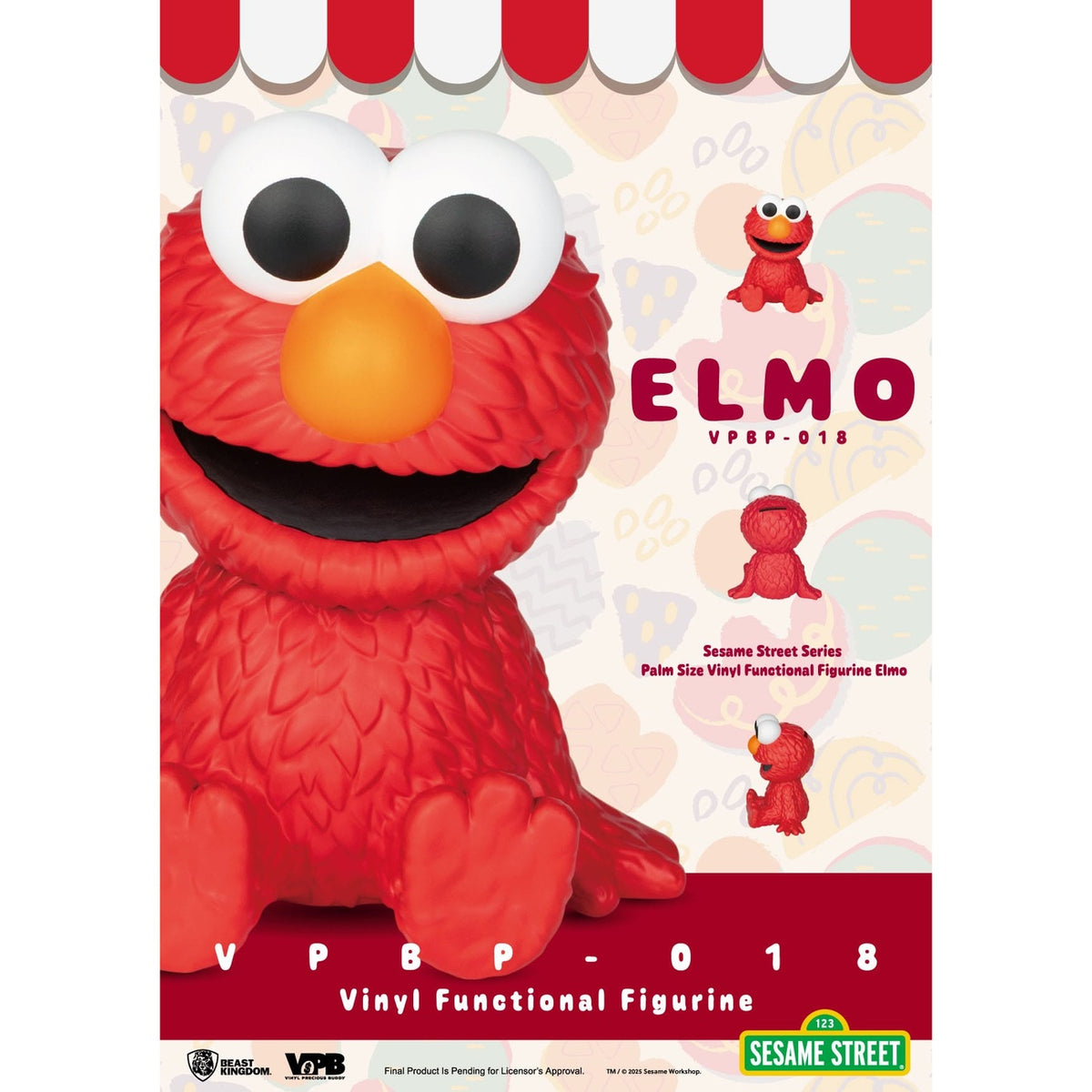 Imagen del producto Sesame Street hucha de vinilo Elmo 12 cm
