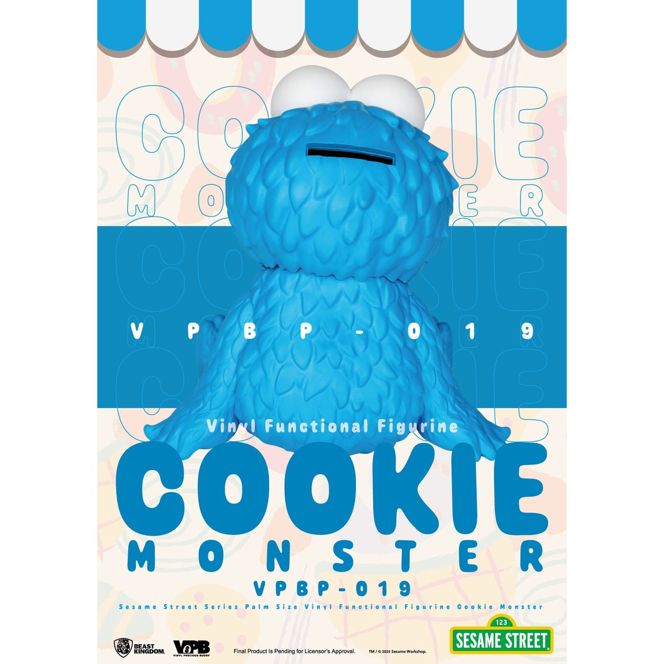 Imagen del producto Barrio Sésamo hucha de vinilo Cookie Monster 12 cm