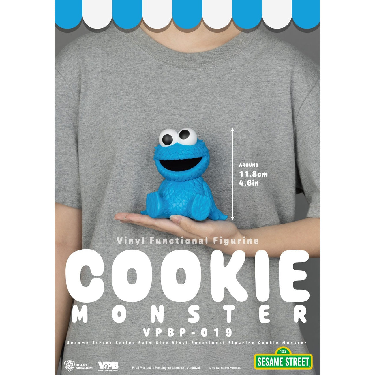 Imagen del producto Barrio Sésamo hucha de vinilo Cookie Monster 12 cm