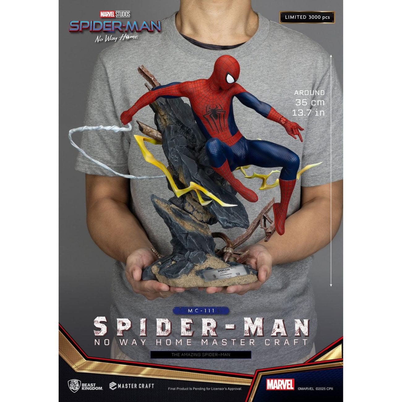 Imagen del producto Spider-Man: No Way Home Estatua Master Craft The Amazing Spider-Man 35 cm