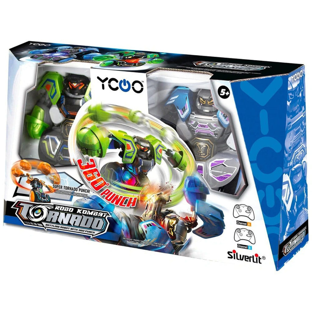 Imagen del producto Silverlit Robo Kombat Tornado Robots teledirigidos Set de 2 Verde/Azul