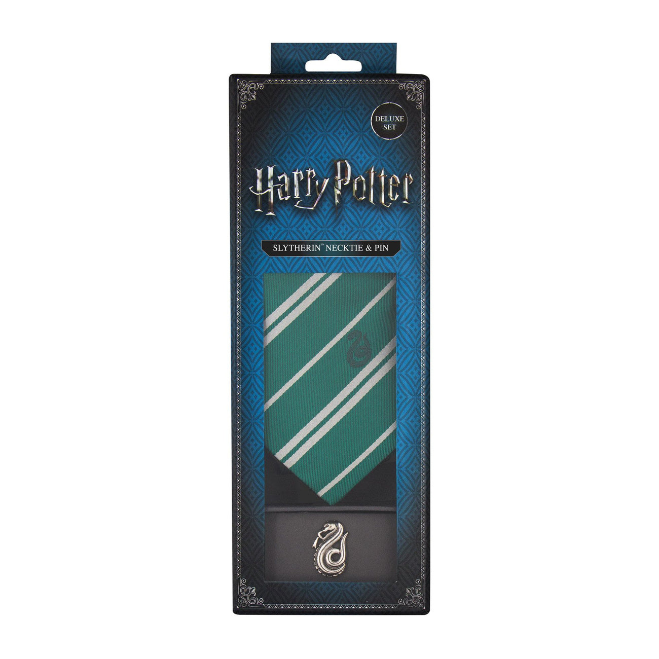 Imagen del producto Harry Potter Corbata y Pin Caja Deluxe Slytherin